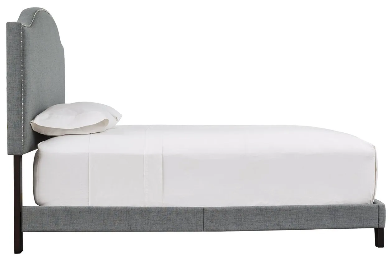 Adelloni Gray Queen Upholstered Bed