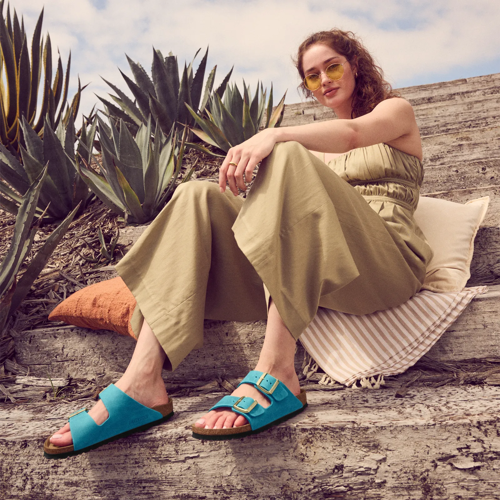Birkenstock Arizona Slide Sandal (Women) - Biscay Bay Oiled Leather