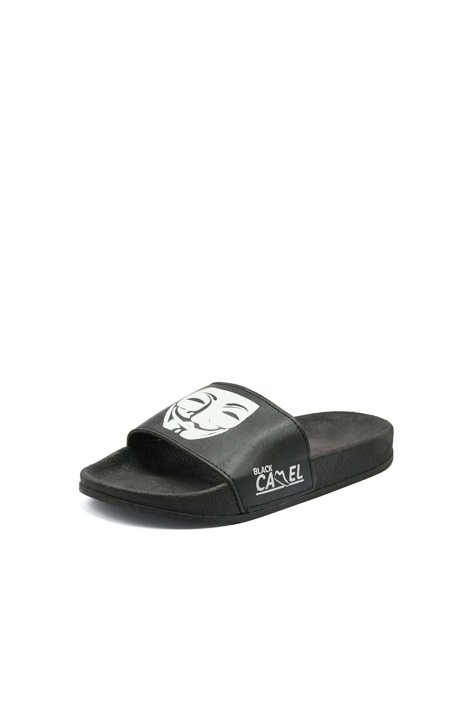 Black Camel Men's Anonymous Printed Slide Slippers