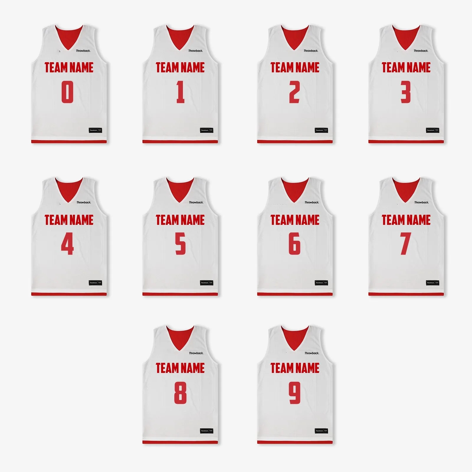 Elite Game Reversible Jerseys (Team Pack) - Red/White