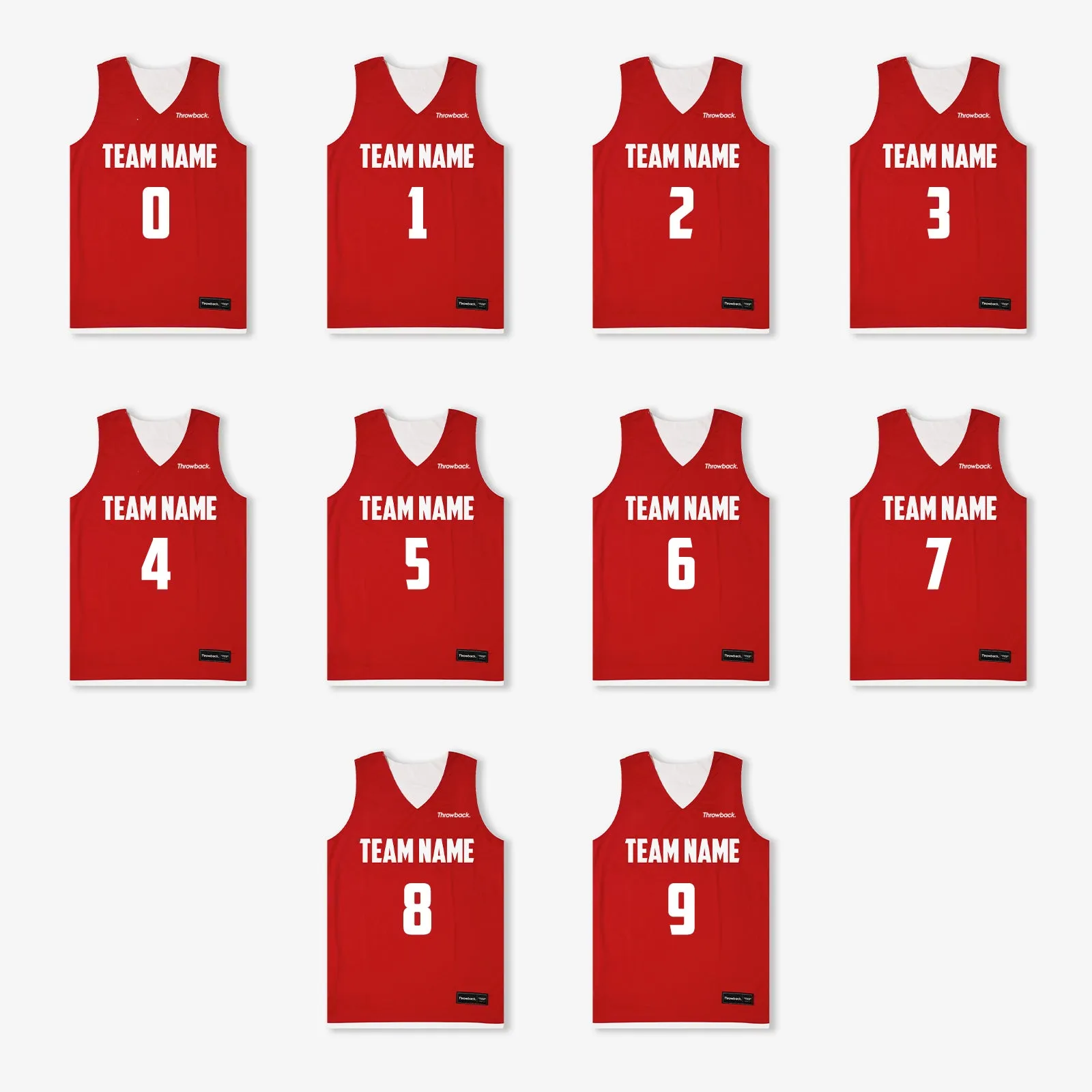 Elite Game Reversible Jerseys (Team Pack) - Red/White