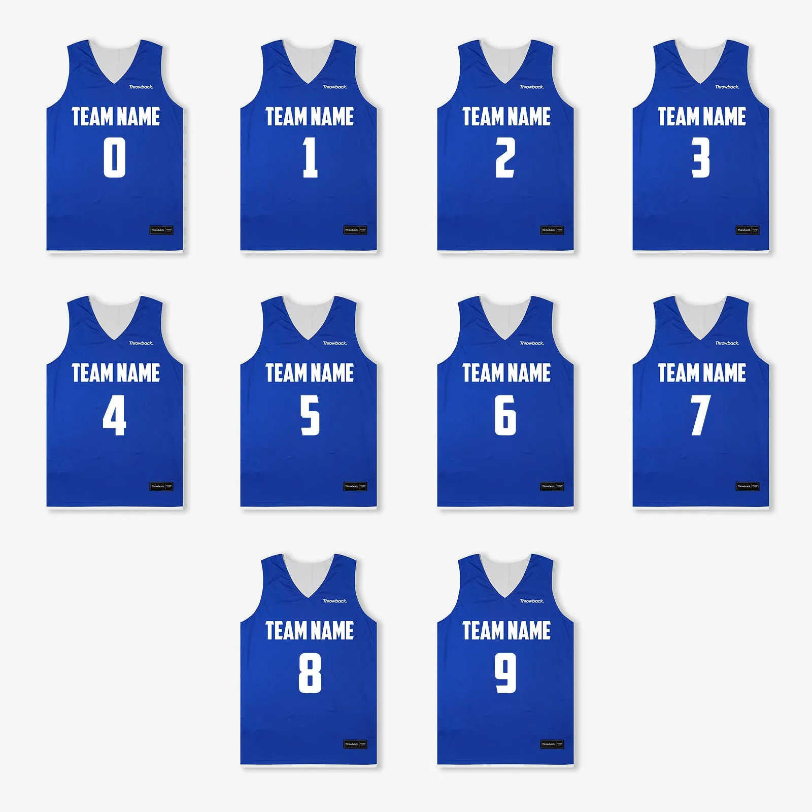 Elite Game Reversible Jerseys (Team Pack) - Royal/White