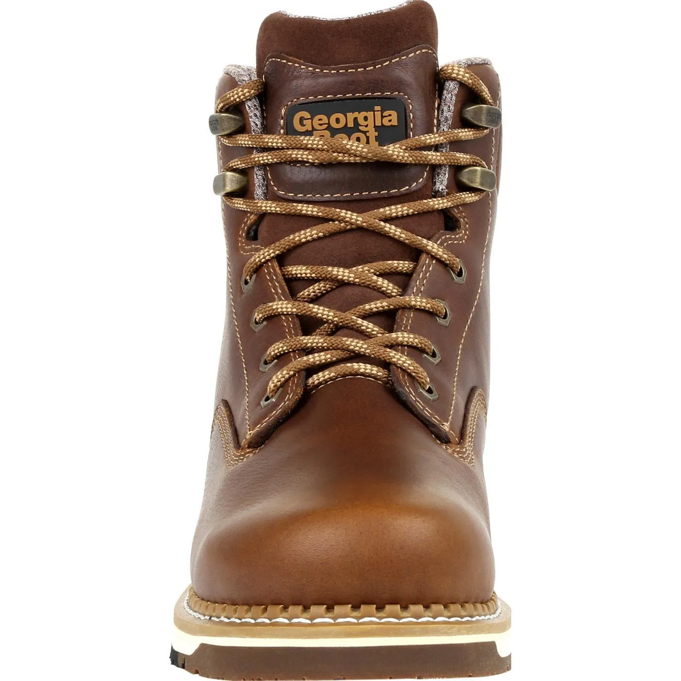 Georgia Men's - 6" Waterproof Amp LT Wedge - Round Soft Toe