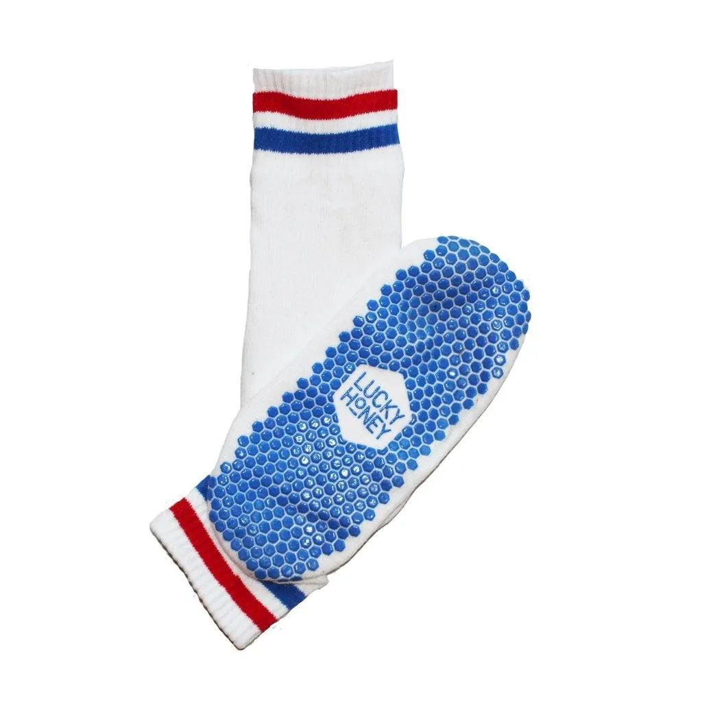 The Boyfriend Crew Grip Socks - Retro