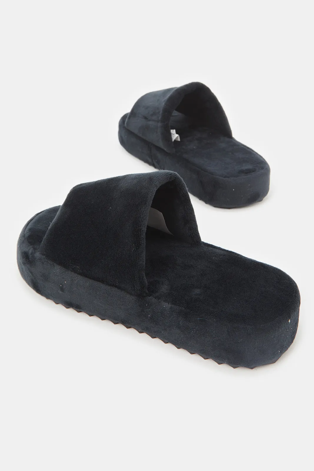 Women Black Platform Slipper